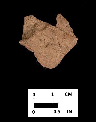Minguannan body sherd exterior (1 of 3) from Perry Point site 18CE256.